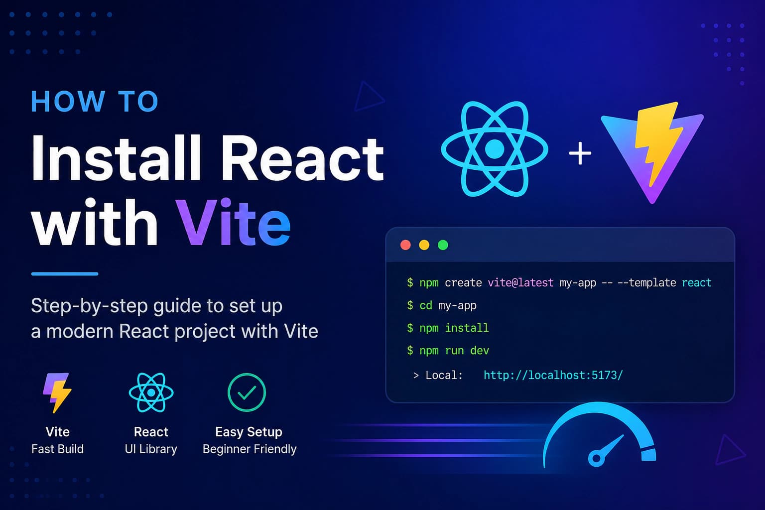 How to Install React with Vite (Step-by-Step Guide)