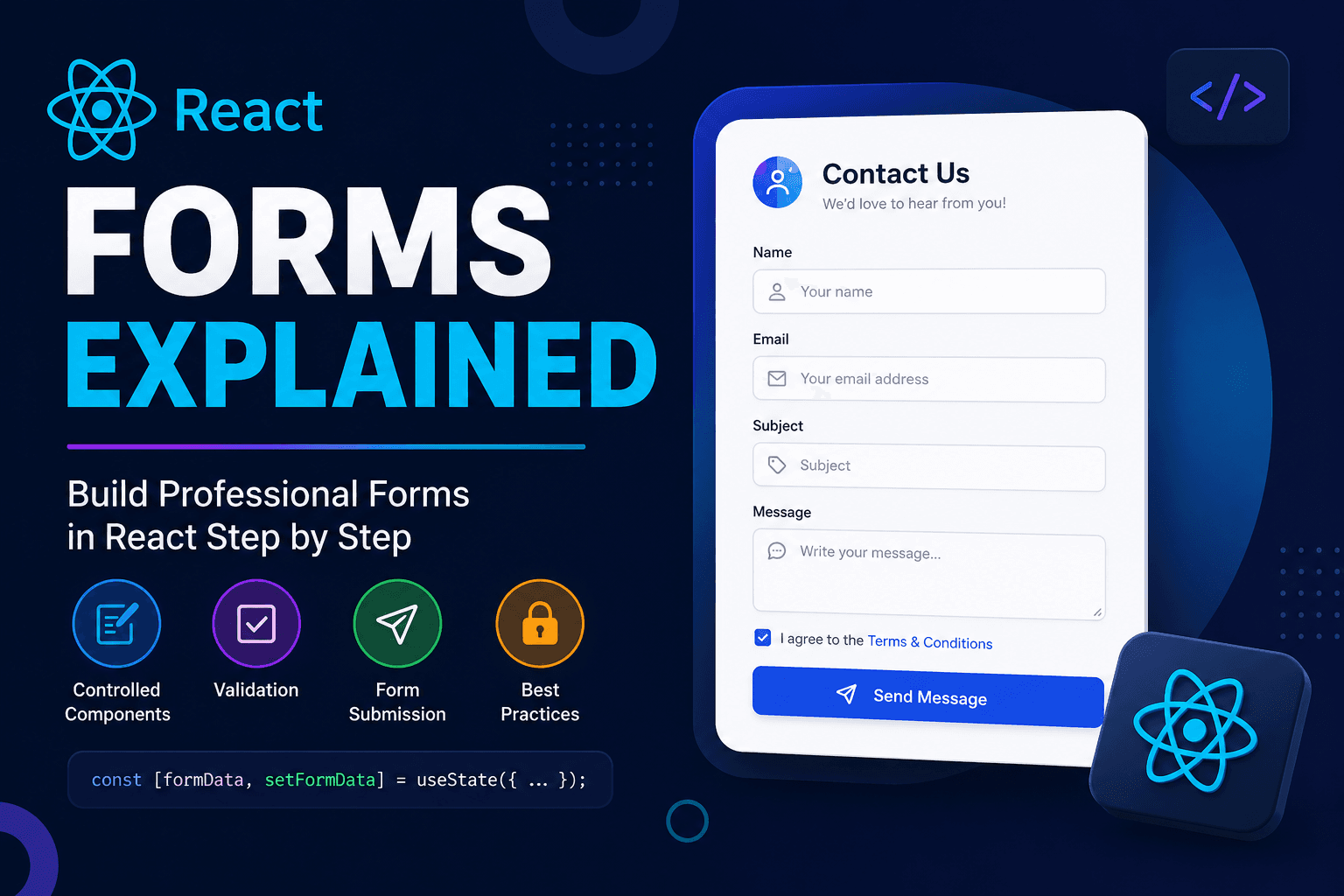 React Forms Explained - Complete Beginner Guide